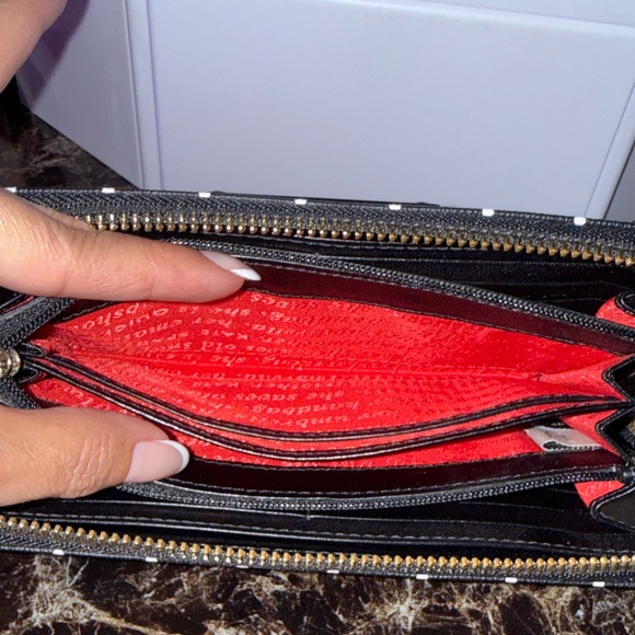 Kate Spade Black and White Polka Dot Wallet - Picture 9 of 15